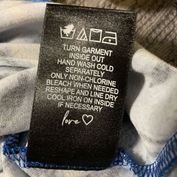 Nic + Zoe Coastal Vines Black & Blue Dolman Sleeve Top XXL #546 - Picture 7 of 8